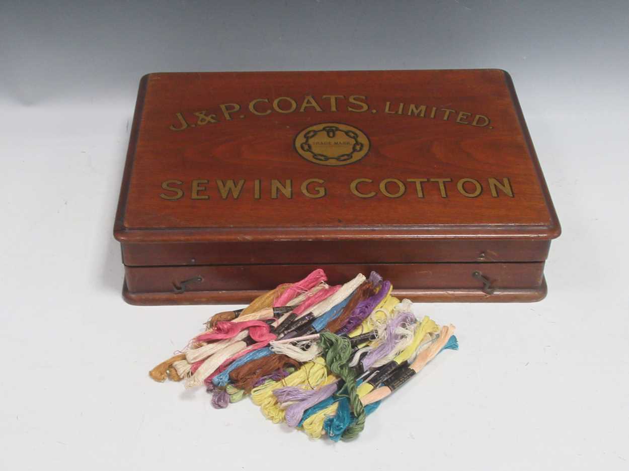Lot 126 - J & P Coats. Limited Sewing Cotton box 10.5