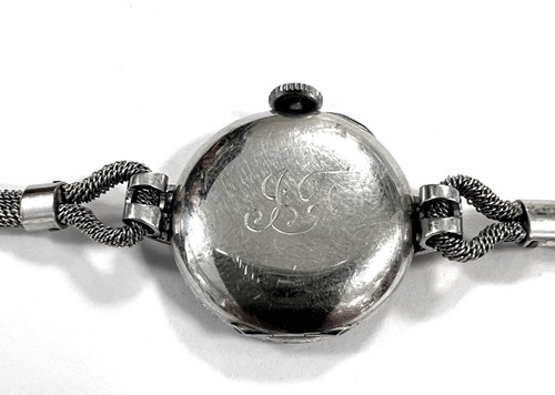 Lot 200 - Cyma for Collingwood & Company - A diamond set cocktail watch on a later 9ct gold bracelet