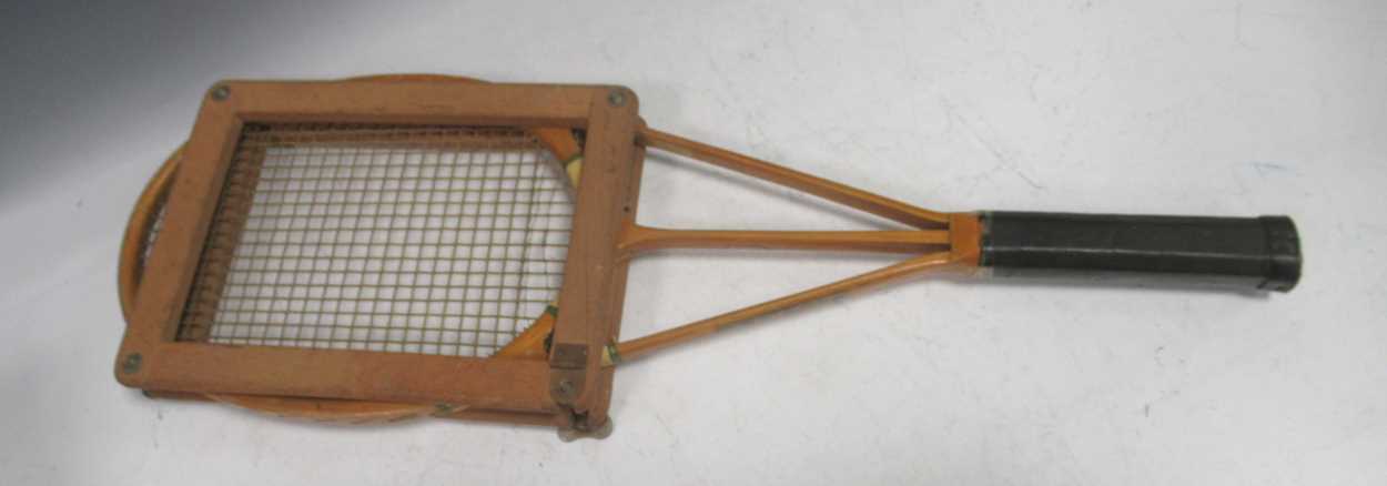 Lot 114 - Hazells' Streamline patent tennis racquet with...