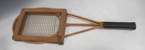 Lot 114 - Hazells' Streamline patent tennis racquet with...