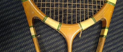 Lot 114 - Hazells' Streamline patent tennis racquet with...