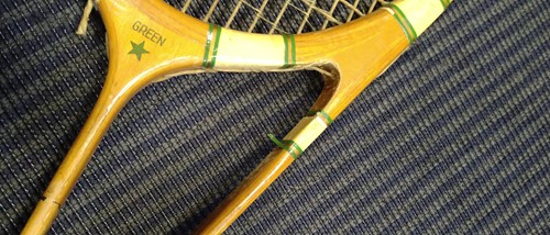 Lot 114 - Hazells' Streamline patent tennis racquet with...