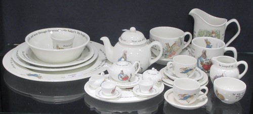 Lot 85 - Wedgwood Peter Rabbit wares - serving plate,...