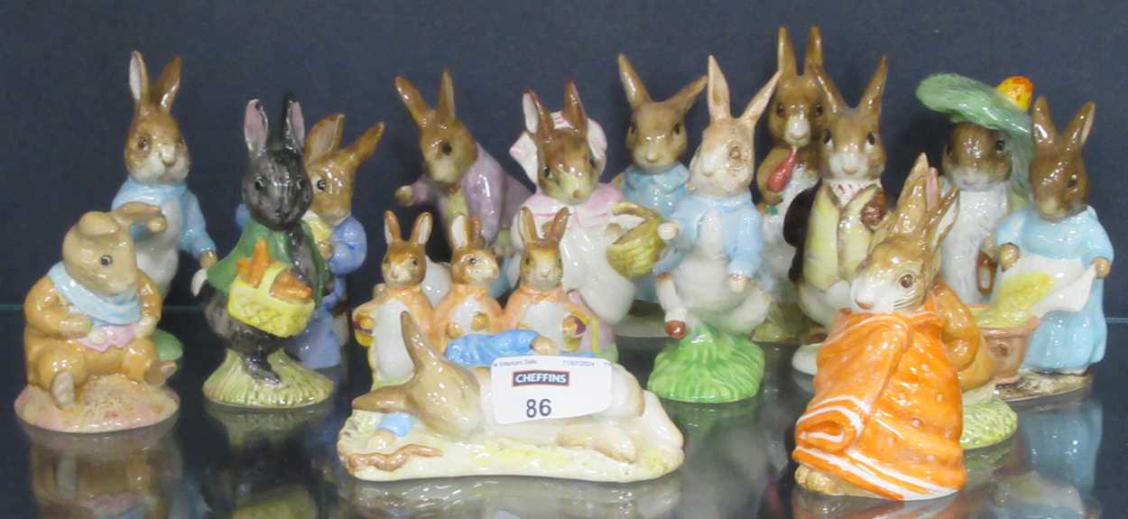 Lot 86 - Beswick Pottery - Peter Rabbit figures to