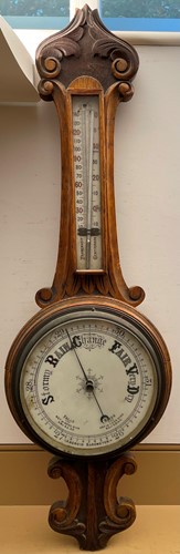 Lot 20 - A pair of 19th century turned baluster stained...
