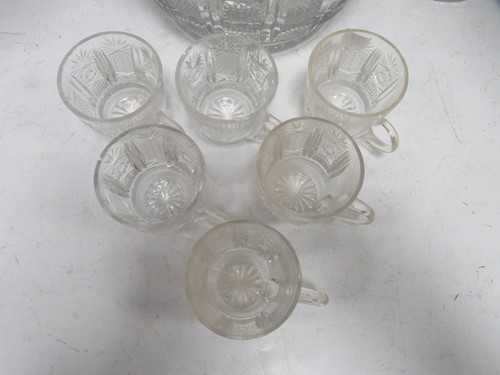 Lot 50 - A 20th century cut glass lidded punch bowl 19...