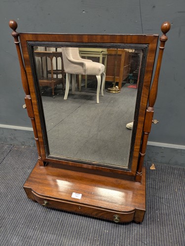 Lot 797 - A mahogany dressing table mirror, 19th century