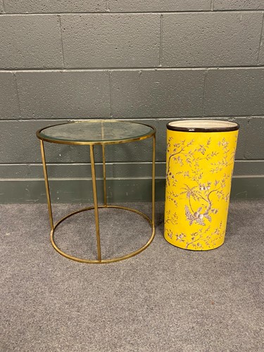 Lot 753 - A modern ceramic floral decorated umbrella...