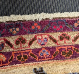 Lot 453 - A Caucasian rug, with three central medallions...