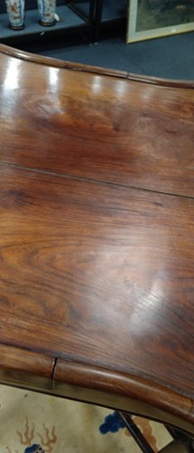 Lot 37 - A Chinese hardwood card or games table, late 19th century