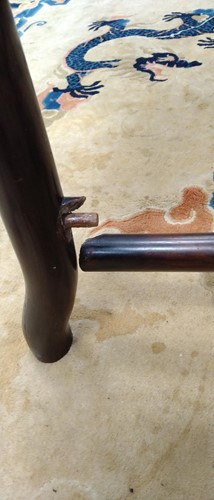 Lot 37 - A Chinese hardwood card or games table, late 19th century