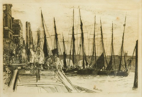 Lot 124 - James Abbott McNeill Whistler PRBA (American, 1834-1903)