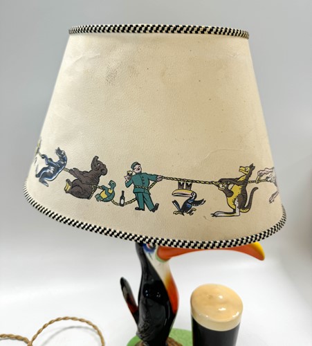 Lot 40 - A Carlton Ware Guinness Toucan table lamp