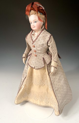 Lot 63 - A Francois Gaultier bisque shoulder head fashion doll, circa 1870