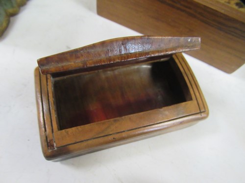 Lot 10 - A collection of wooden and other boxes to...