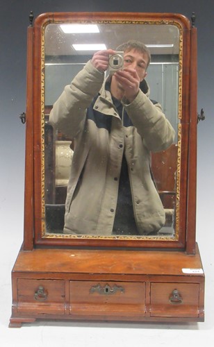 Lot 643 - A George III style mahogany dressing table...