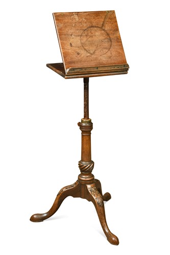 Lot 444 - A George III mahogany music stand