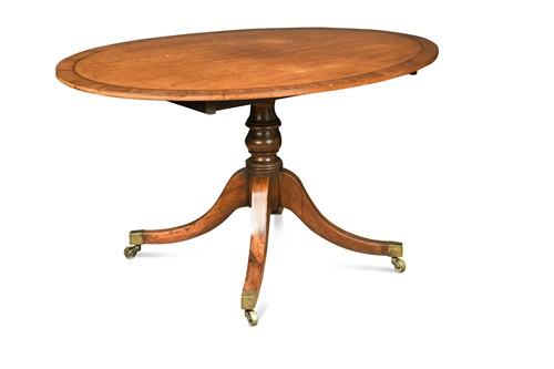 Lot 490 - A Regency mahogany oval breakfast table