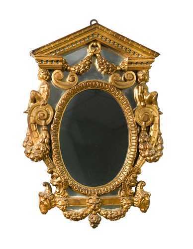 Lot 383 - A Baroque style giltwood mirror