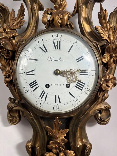 Lot 542 - A French ormolu cartel clock by Planchon a Paris, 19th century