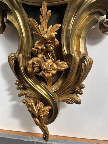 Lot 542 - A French ormolu cartel clock by Planchon a Paris, 19th century