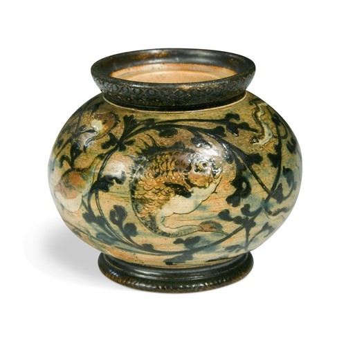 Lot 29 - Robert Wallace Martin for the Martin Brothers, a stoneware pot, 1888