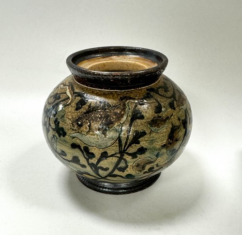 Lot 29 - Robert Wallace Martin for the Martin Brothers, a stoneware pot, 1888