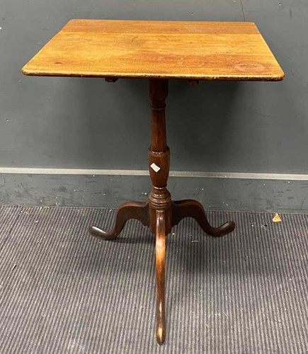 Lot 770 - Two decorated leather top ocasional tables and...