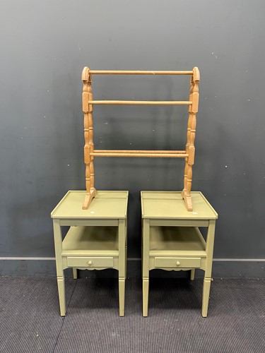 Lot 775 - A pair of brass adjustable table lamps 54cm...