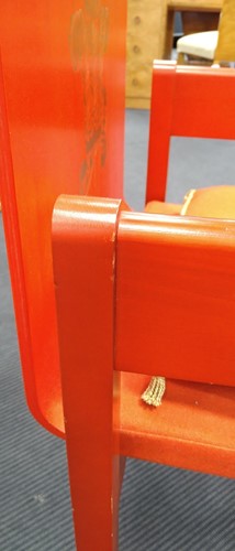 Lot 359 - A Prince of Wales Investiture chair, designed by Lord Snowdon in 1969