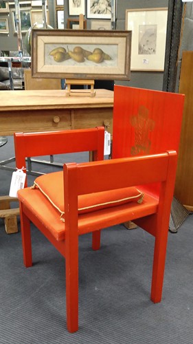 Lot 359 - A Prince of Wales Investiture chair, designed by Lord Snowdon in 1969