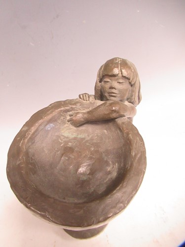 Lot 13 - Tom Greenshields, a bronzed resin model of the...