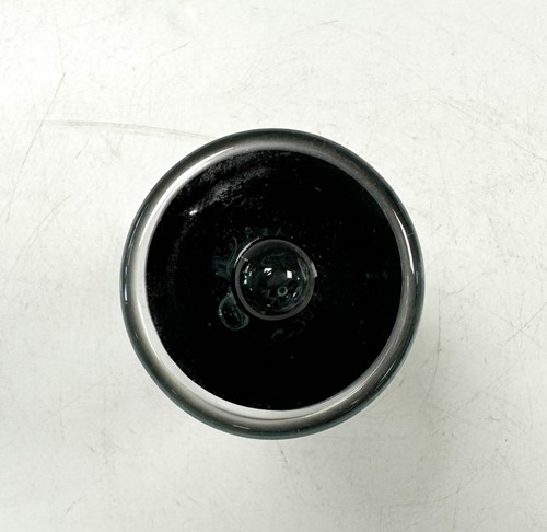 Lot 19 - Louis Thompson (Contemporary), a solid and sculpted glass 'DNA Vessel'