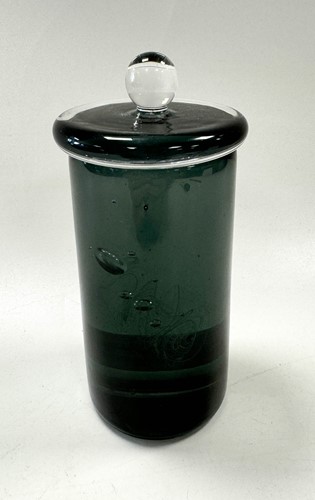 Lot 19 - Louis Thompson (Contemporary), a solid and sculpted glass 'DNA Vessel'