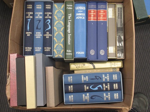 Lot 467 - Four boxes of Folio Society books including,...