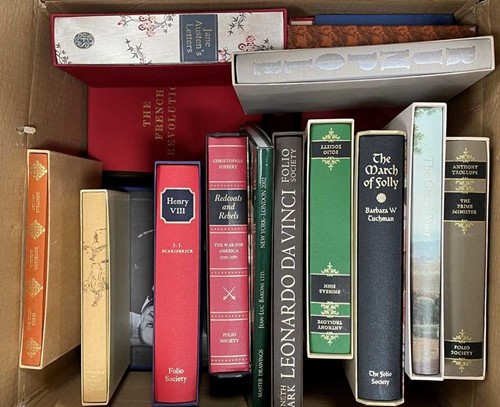 Lot 468 - Three boxes of Folio Society books including...