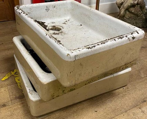 Lot 431 - A Royal Doulton ceramic Belfast sink, heavily...