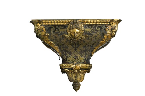 Lot 471 - A Boullework and ormolu mounted clock bracket, 19th century