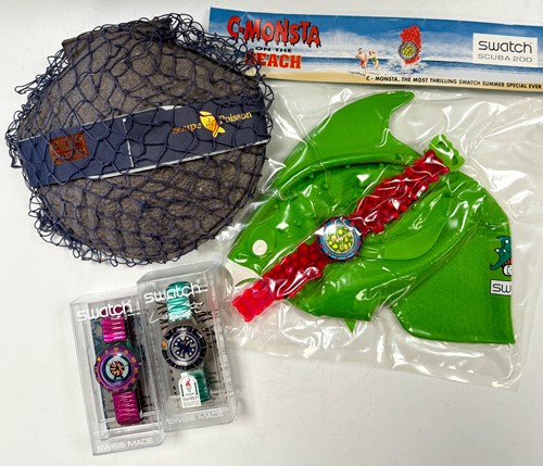 Lot 195 - A group of sixteen Swatch Watches