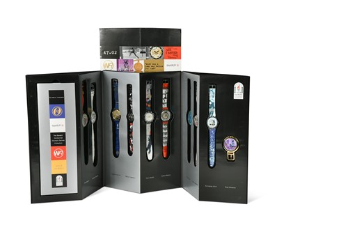 Lot 190 - A 1996 Limited Edition Swatch Centennial Olympic Games Collection 'Olympic Legends' boxed set