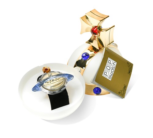 Lot 193 - A Swatch Pop wristwatch, Orb Design by Vivienne Westwood