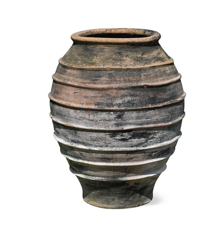 Lot 631 - A terracotta olive jar, 20th century