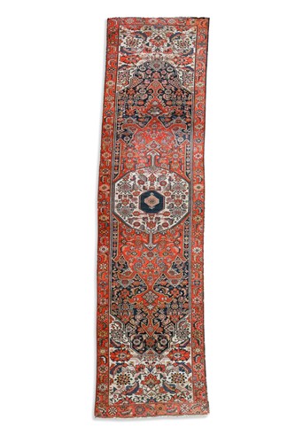 Lot 485 - A Persian runner, possibly Heriz/Karaja, early 20th century
