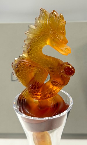 Lot 11 - Tianlong Dragon, a modern Lalique decanter and stopper