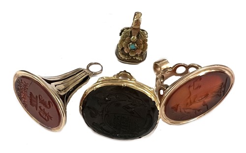 Lot 193 - A small collection of 19th century fob seals
