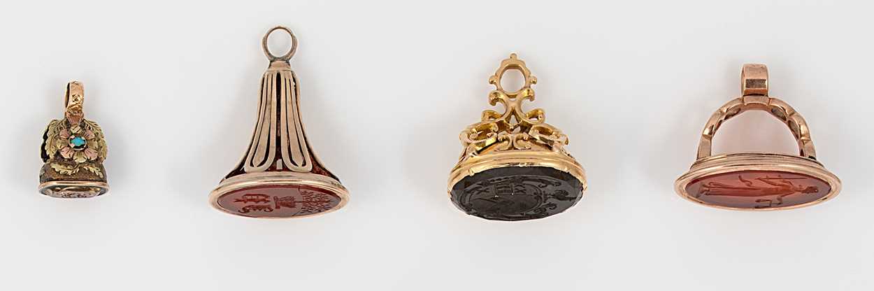 Lot 193 - A small collection of 19th century fob seals