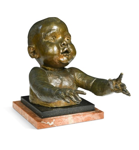 Lot 99 - Sir Jacob Epstein KBE (1880-1959), Master Stewart (Babe with Arms), 1949