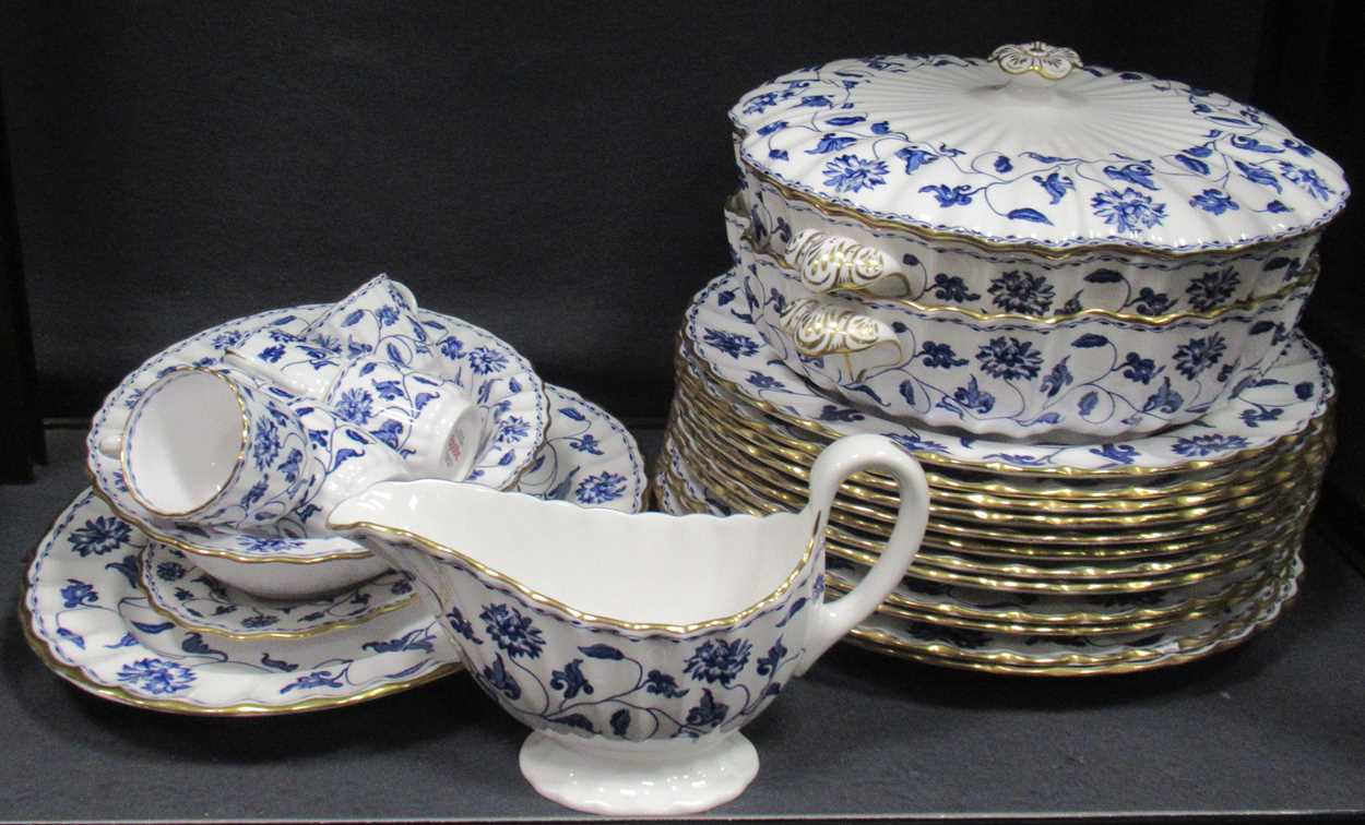 Lot 86 - A Spode Blue Colonel pattern dinner service