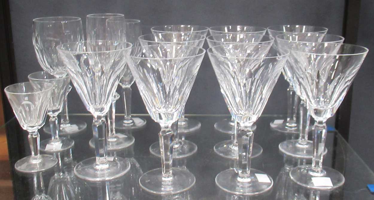 Lot 89 - A set of ten Waterford Sheila pattern crystal...