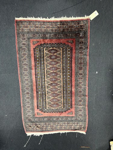 Lot 486 - A Bokhara rug, signed within the border 166 x...